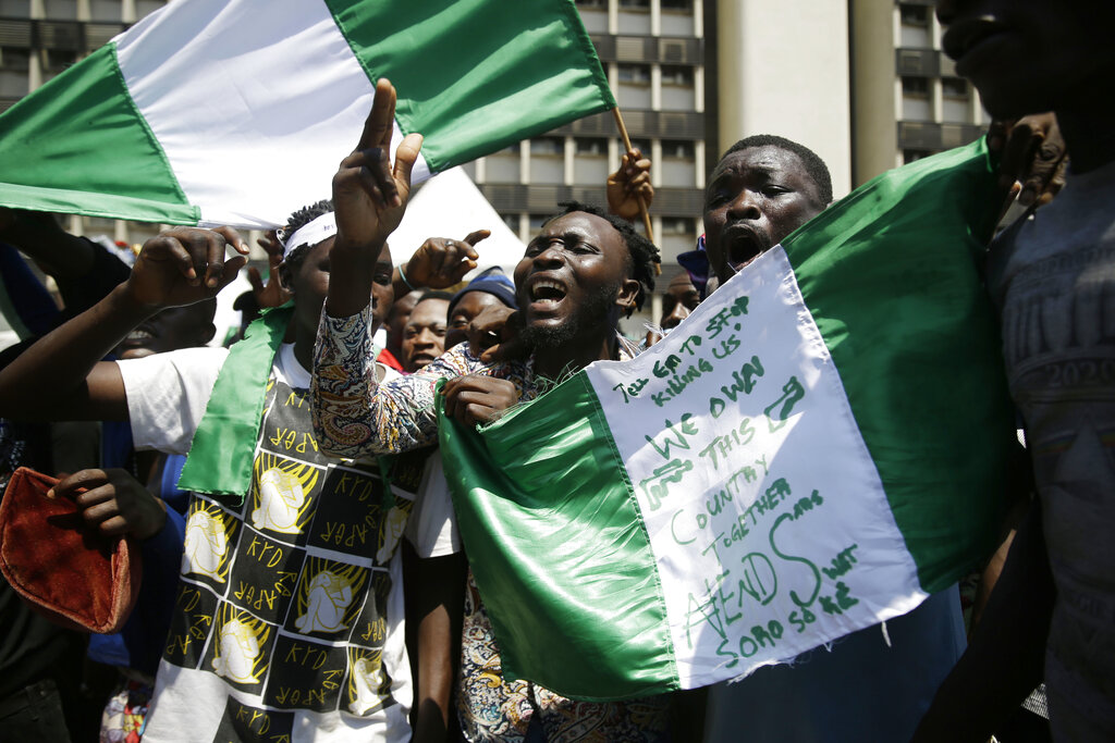 Nigeria ya suma más de dos semanas de protestas contra el gobierno. (AP)