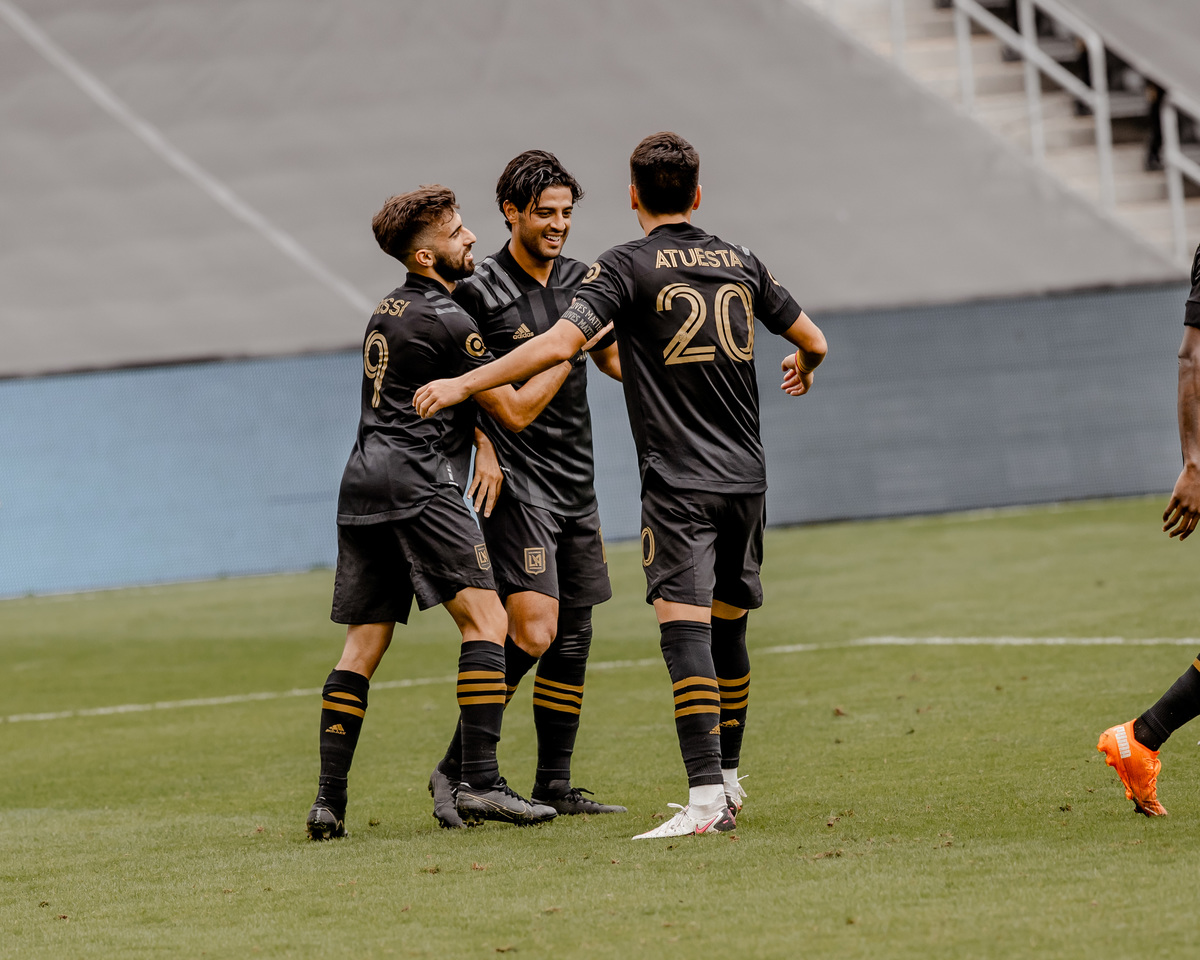 Carlos Vela, en festejo de gol con el LAFC (Twitter @LAFC)