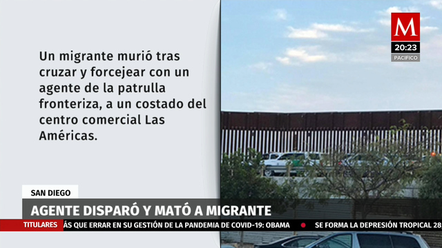 Disparan a migrante tras cruzar la frontera Tijuana-San Diego