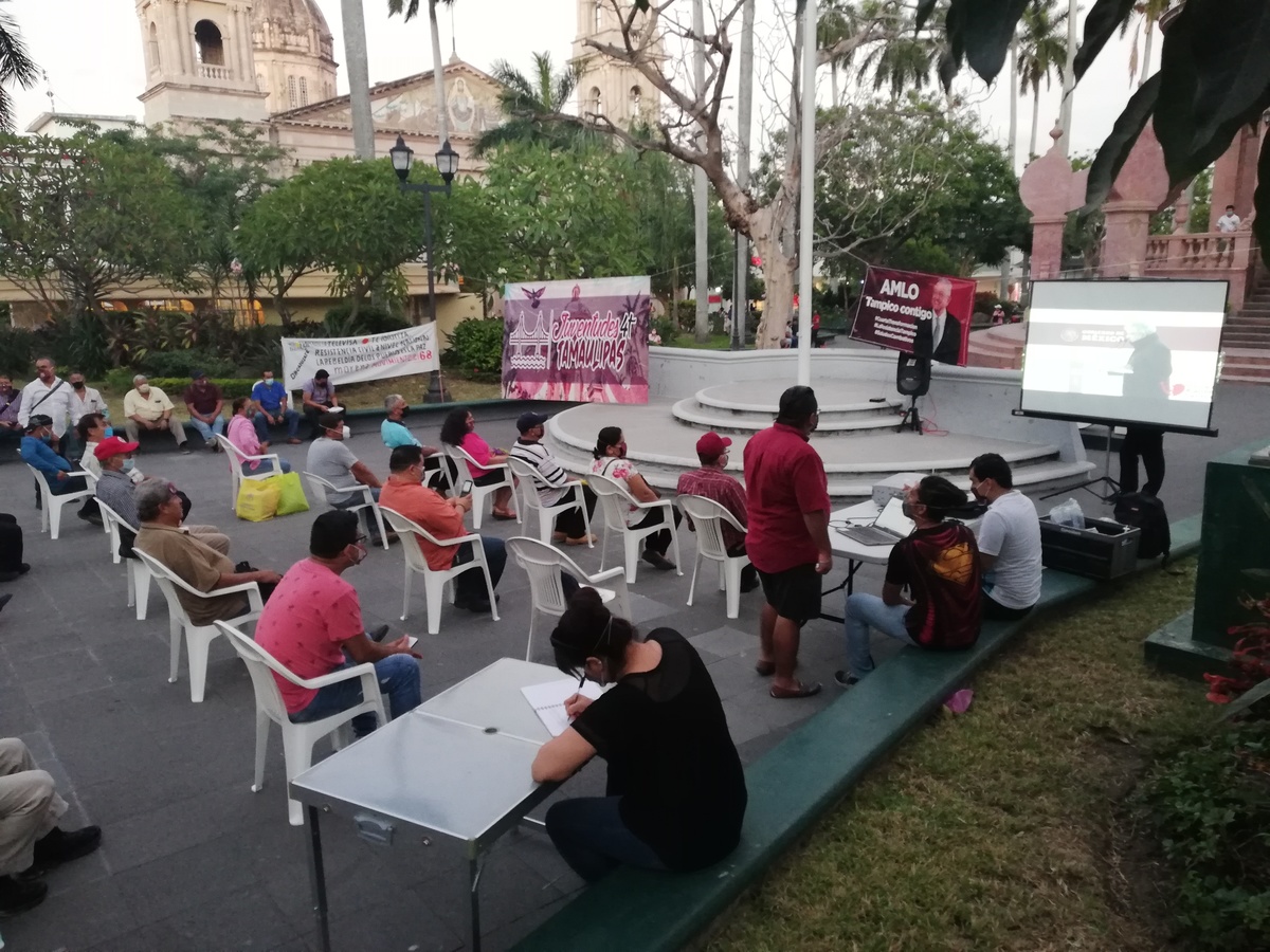 La Resistencia Tampico defiende acciones de AMLO