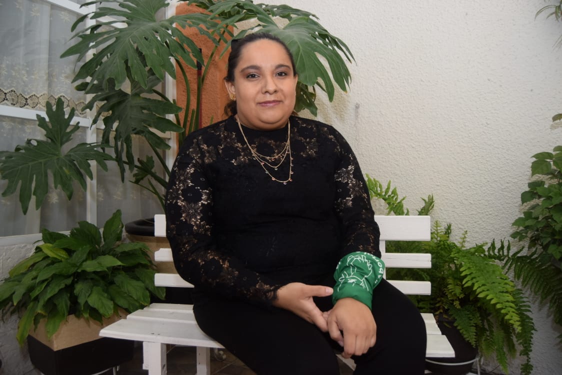 Miriam Chávez López, integrante del grupo Activismo Feminista Independiente. (Francisco Villeda)