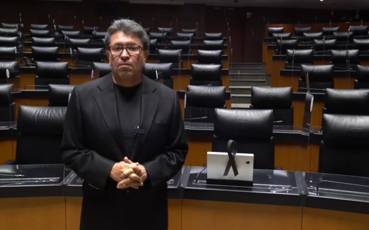 Monreal hizo un reconocimiento a su correligionario fallecido ayer por covid-19. (Captura de pantalla)
