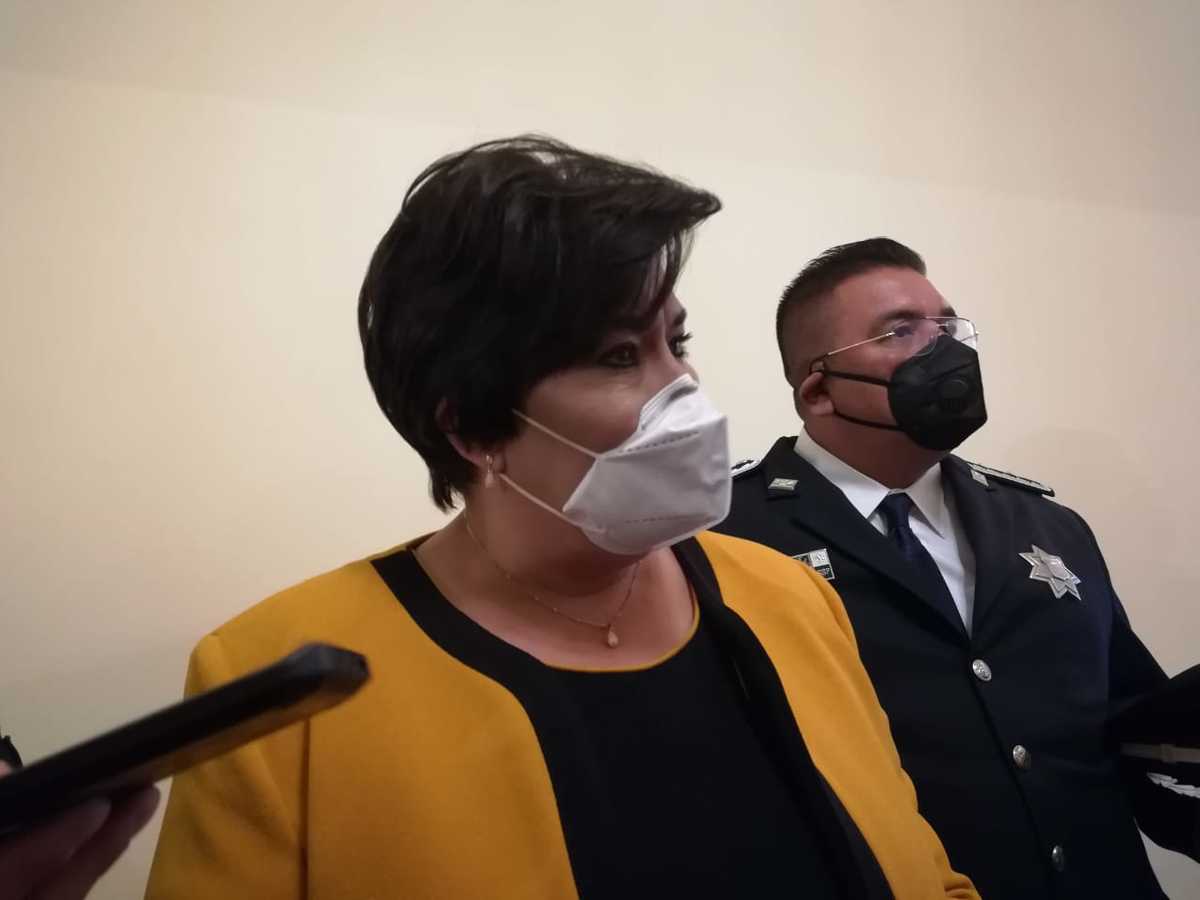 Secretaria de Seguridad Ciudadana, María de Lourdes Rosales Martínez. (Angélica Tenahua)