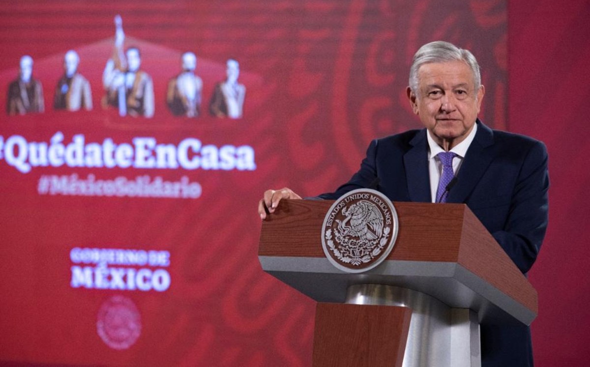 AMLO en conferencia de prensa matutina. (Cortesía)