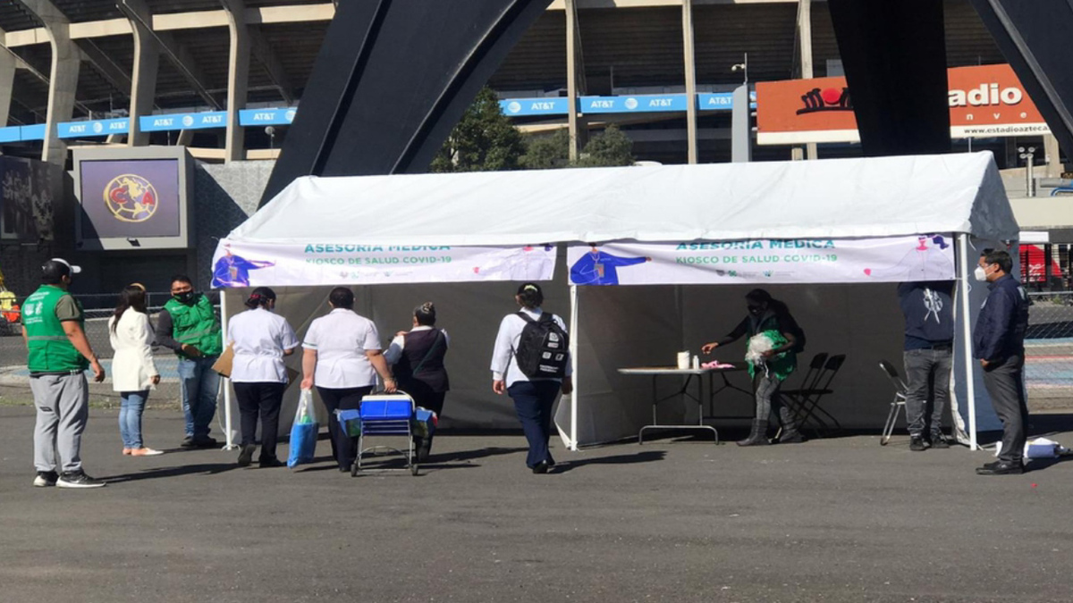 En CdMx, inicia aplicación de pruebas de covid-19 en el Estadio Azteca