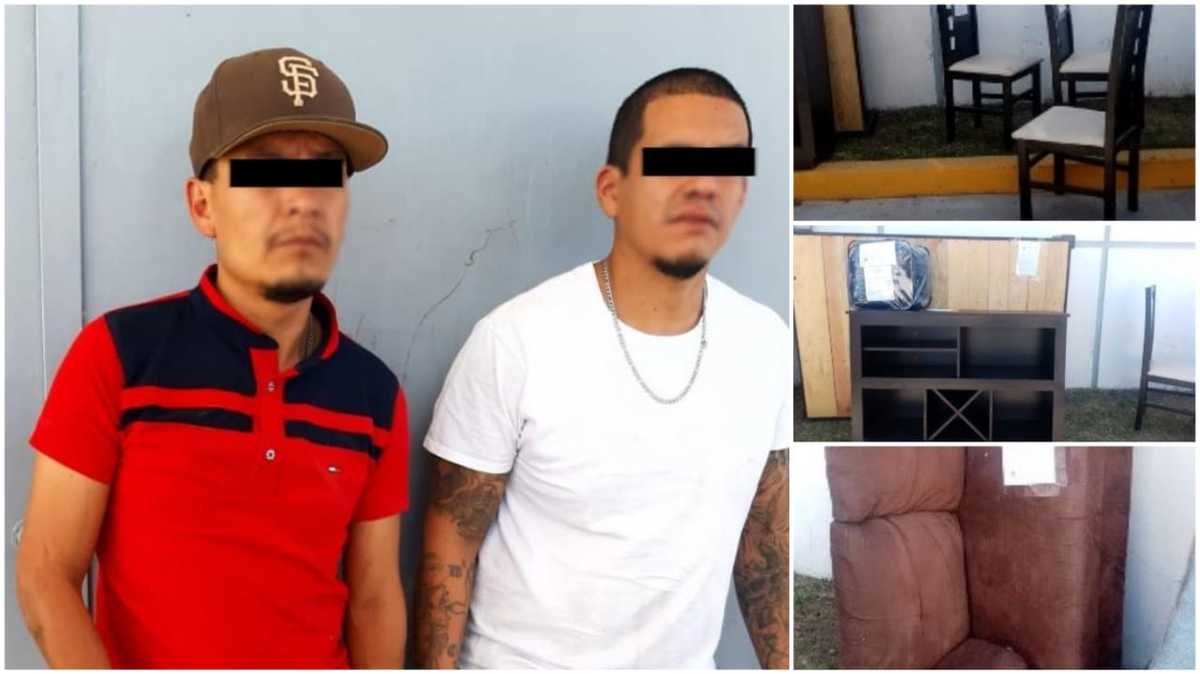 Detienen a dos hombres por presunto robo a casa en Celaya. ESPECIAL