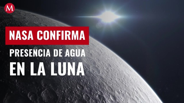 NASA confirma presencia de agua en la superficie de la Luna