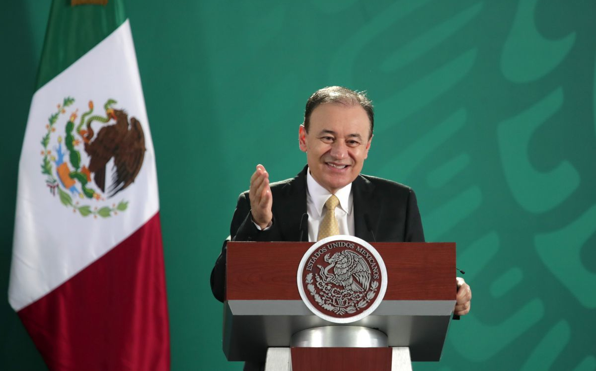 Alfonso Durazo Montaño, secretario de Seguridad y Participación Ciudadana, durante una conferencia. (Cuartoscuro)