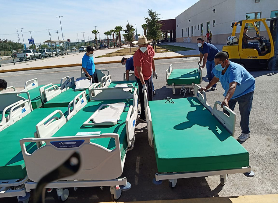 Instalan hospital móvil en Torreón. (Especial)