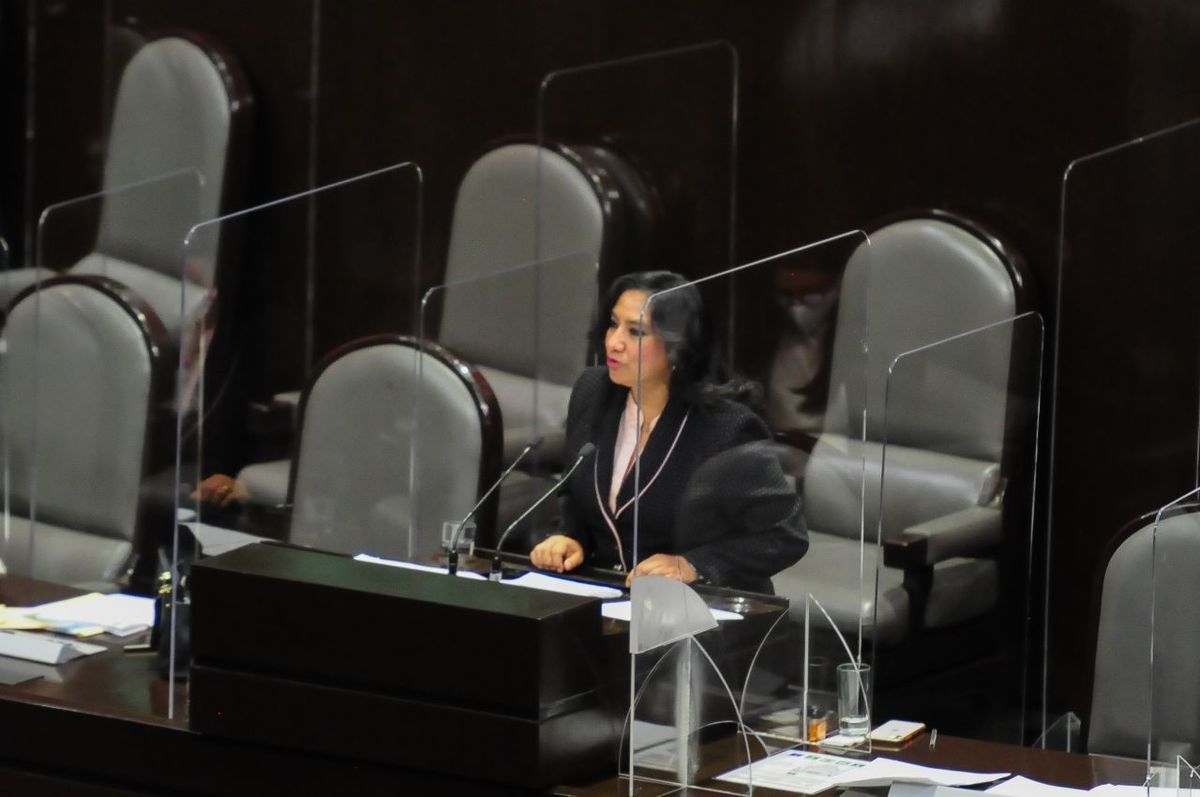 La titular de la SFP, Irma Eréndira Sandoval, compareció ante la cámara de Diputados. (Cuartoscuro)