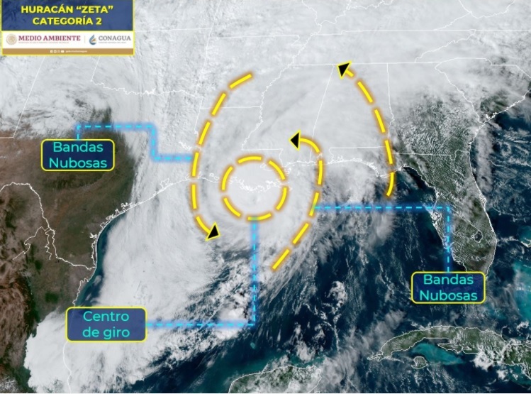 Huracán 'Zeta' toca tierra en Luisiana, Estados Unidos | Especial