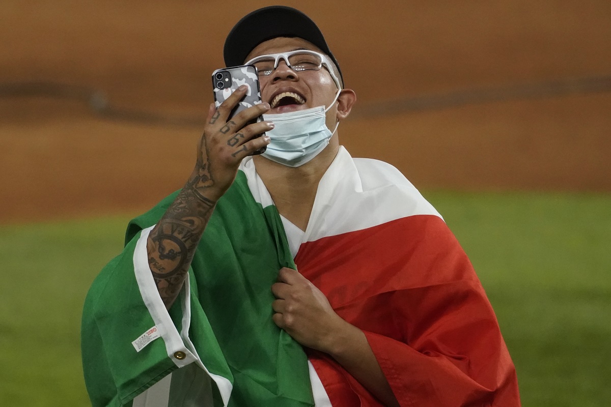 Julio Urías, pitcher de los Dodgers de Los Ángeles (AP)