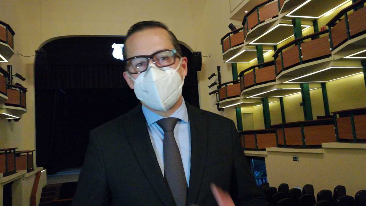 Tesorero municipal, Armando Morales Aparicio. (Angélica Tenahua)