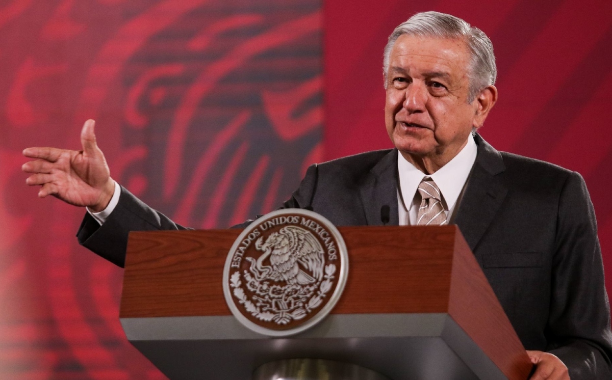 López Obrador durante La Mañanera del 29 de octubre en Palacio Nacional. (Cuartoscuro)
