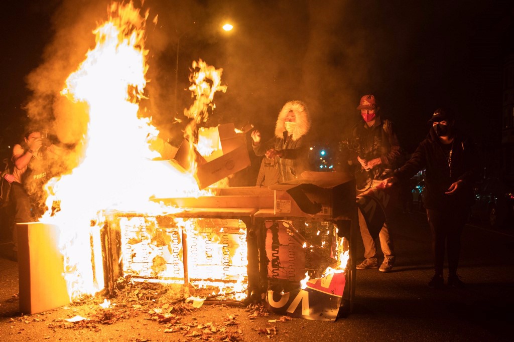 Protestas en Filadelfia por la muerte  de Walter Wallace Jr.. (AFP)