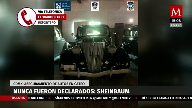 Autos de colección no habían sido declarados por Collins, asegura Sheinbaum