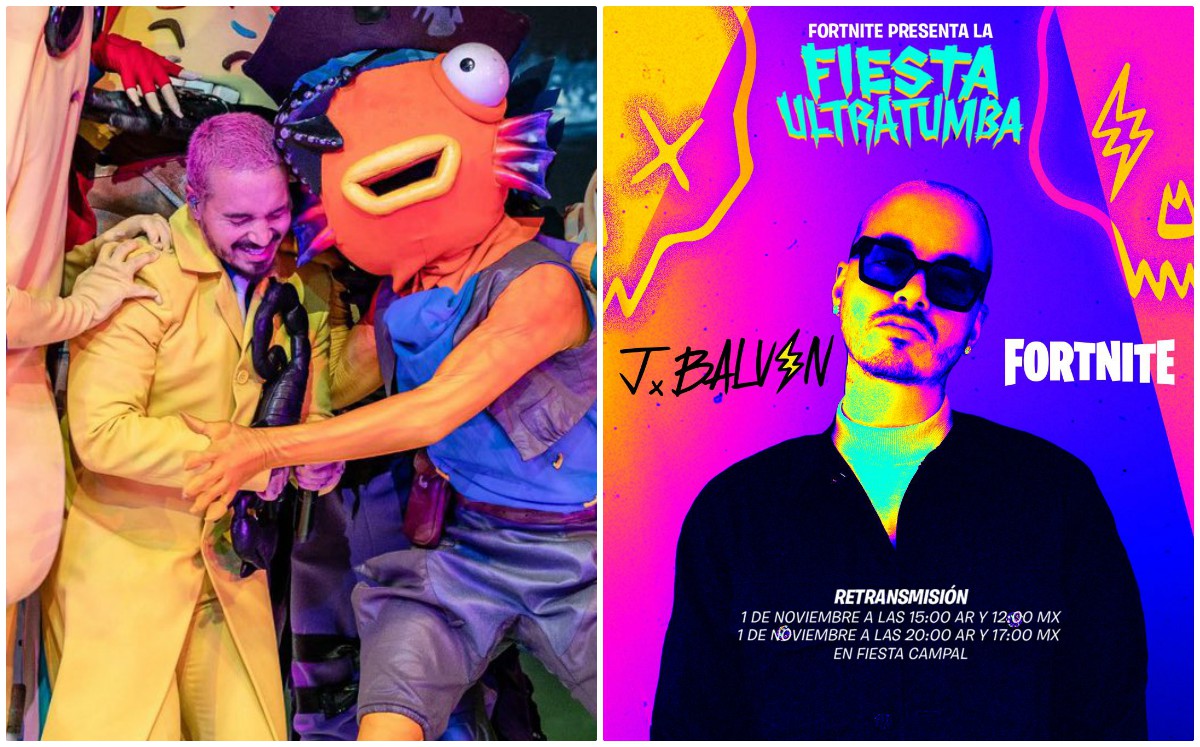 J Balvin ofreció concierto en Fortnite por Halloween (Especial/Twitter).