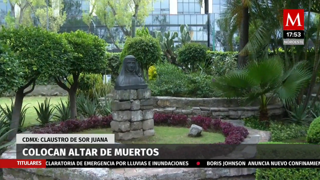 Dedica Claustro ofrenda a Sor Juana, muertos por pandemia, y al artista Arturo Rivera
