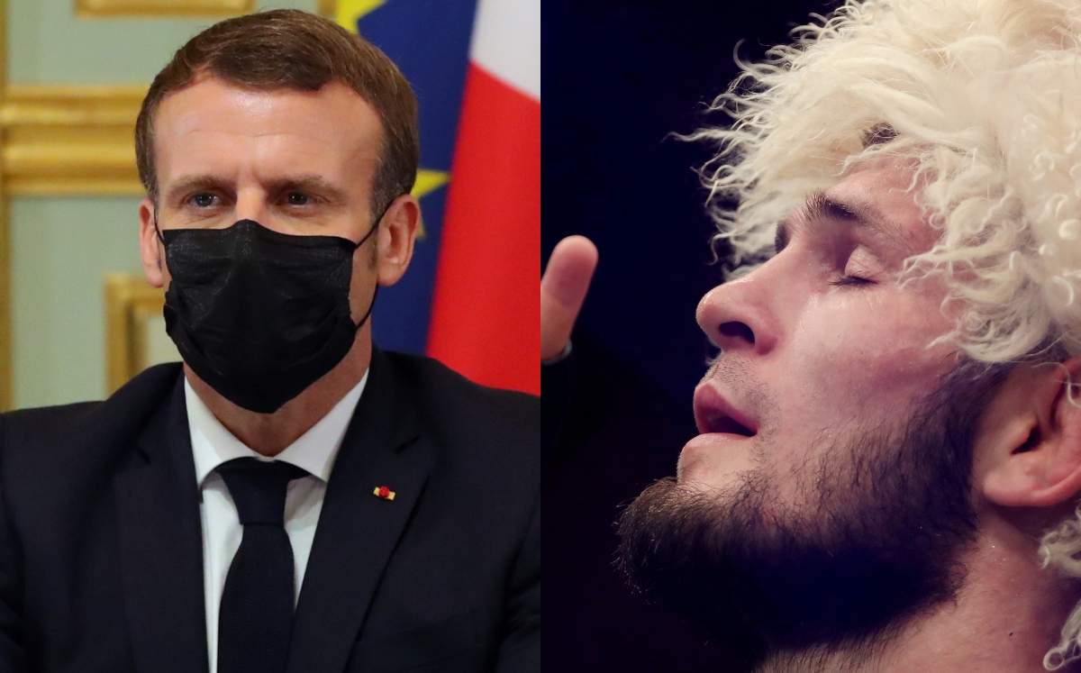 Khabib Nurmagomedov explota contra Emmanuel Macron (Reuters)