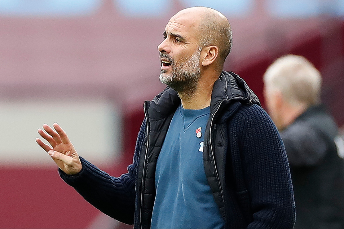 Pep Guardiola, entrenador del Manchester City (AFP)