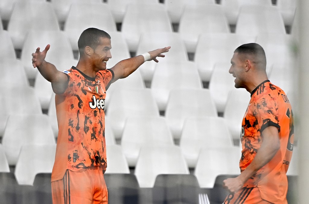 Cristiano Ronaldo lució en victoria de la Juventus sobre el Spezia (AFP)