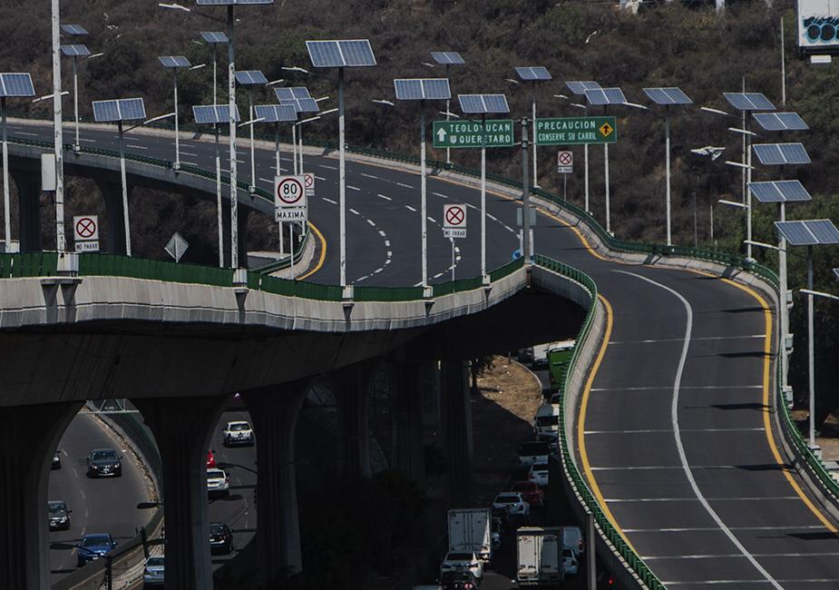 Este fenómeno también se registró en el Circuito Exterior Mexiquense. (Especial)