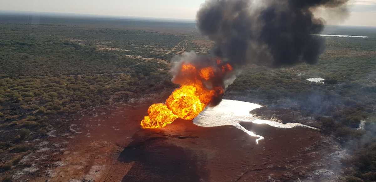 Alertan de explosión de gasoducto en China, Nuevo León. Foto: Especial.