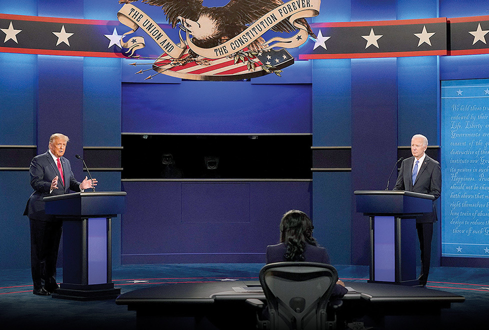 Los aspirantes a las presidencia en EU, Donald Trump y Joe Biden, vivieron su último debate en Nashville, Tennessee.