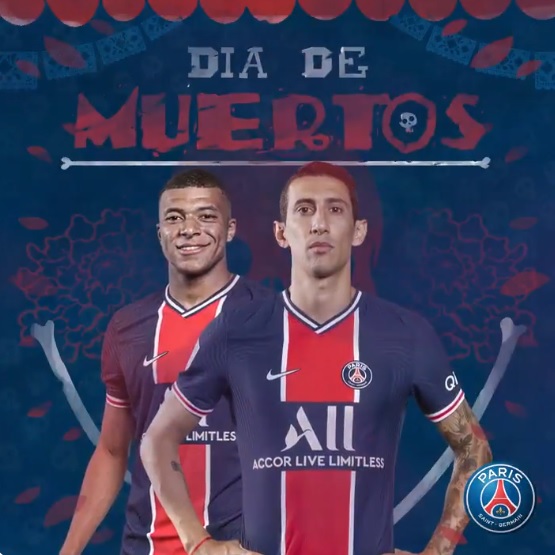 PSG celebra el día de Muertos (Twitter)
