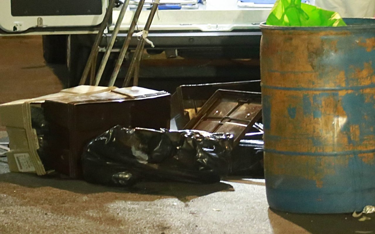 los restos estaban dentro de bolsas negras guardadas en cajas de plástico./ Cuartoscuro