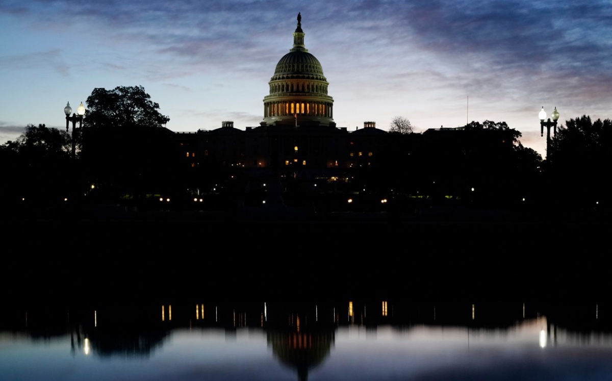 Capitolio, espacio que alberga ambas cámaras del Congreso de Estados Unidos, durante este Súper Martes. (AP)