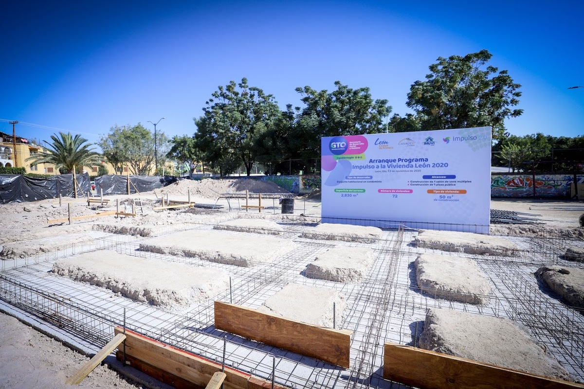 Construcción de viviendas en León
