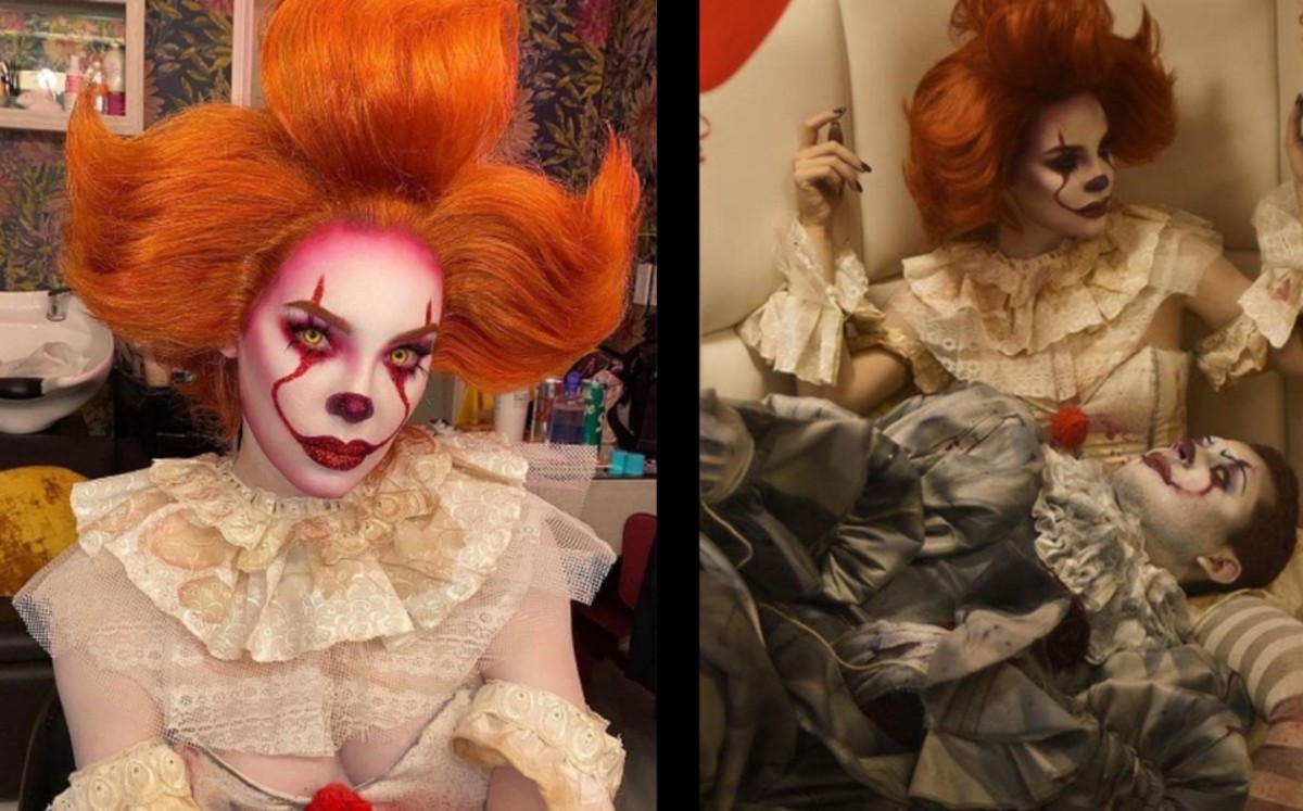 Nodal y Belinda lucen increíble disfraz de 'IT' por Halloween