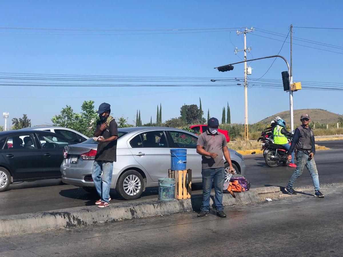 Durante este fin de semana ningún limpiavidrios pudo laborar en la zona (Rosario Álvarez)