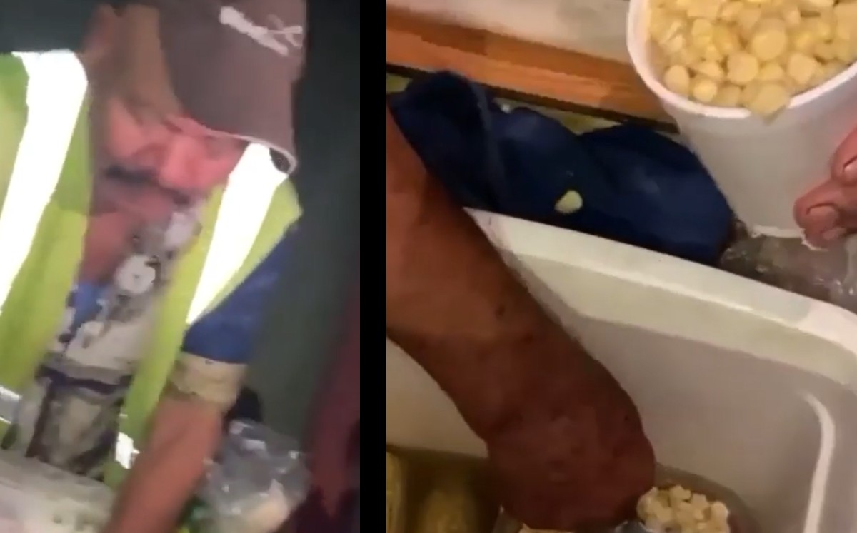 Vendedor de esquites es acosado por jóvenes; redes reaccionan. (Captura)