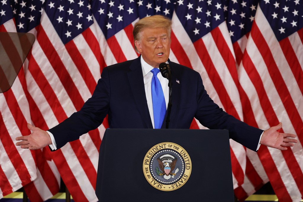 Donald Trump da un mensaje desde la Casa Blanca | AFP