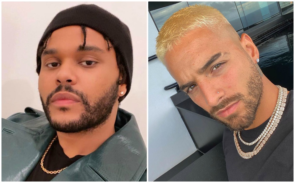 Maluma y The Weeknd comparten foto juntos (Especial/Instagram).