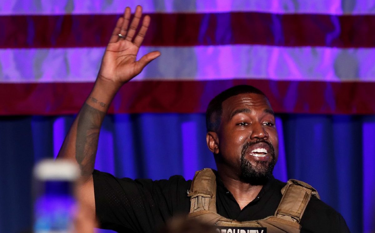 El rapero Kanye West logró sólo unos 60 mil votos en los 12 estados donde consiguió registrarse. (Reuters)