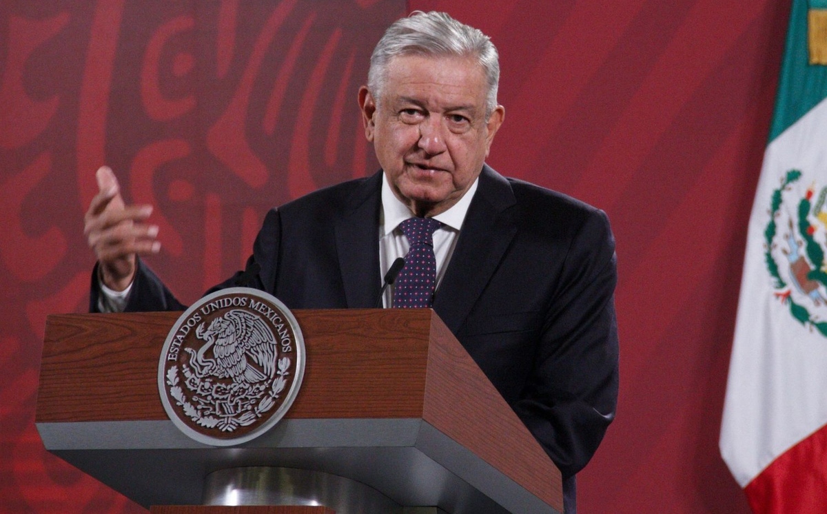 El Presidente durante la conferencia mañanera de hoy. (Cuartoscuro)