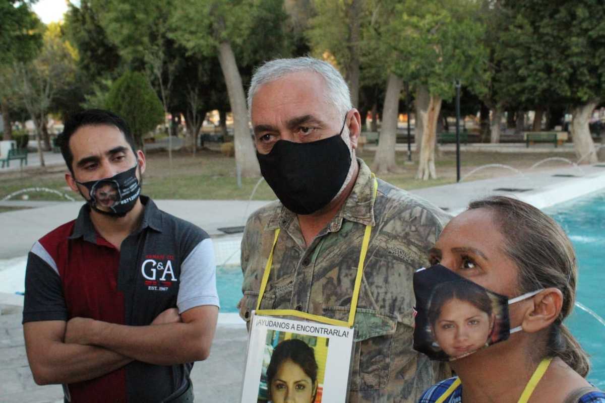 La familia Sánchez-Viesca Ortiz se reunió en el Memorial de Desaparecidos. (Jorge Maldonado)