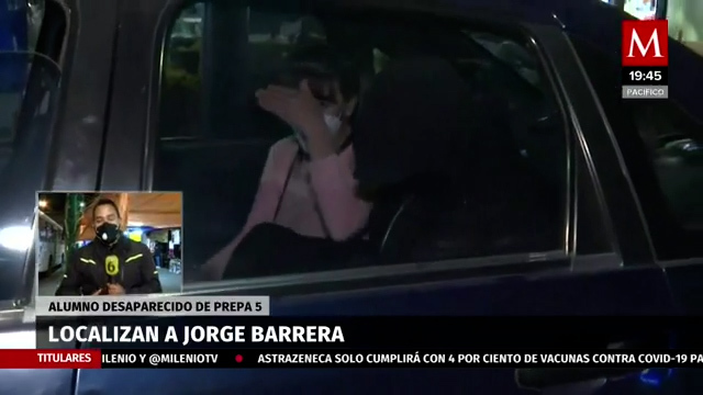 Hallan a Jorge Barrera, joven de Prepa 5 que desapareció tras broma de compañeros