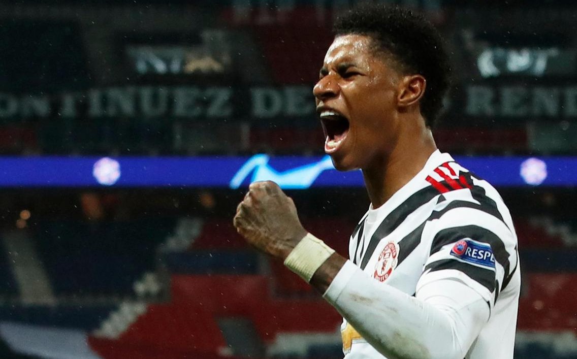 Marcus Rashford, jugador del Manchester United (Reuters)