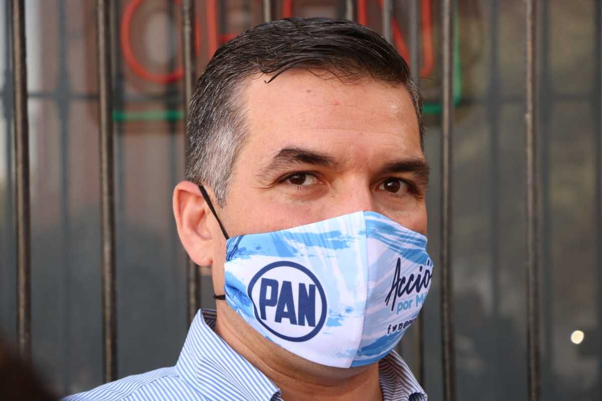 Mauro Guerra, dirigente del PAN en Nuevo León. Foto: Leonel Rocha.