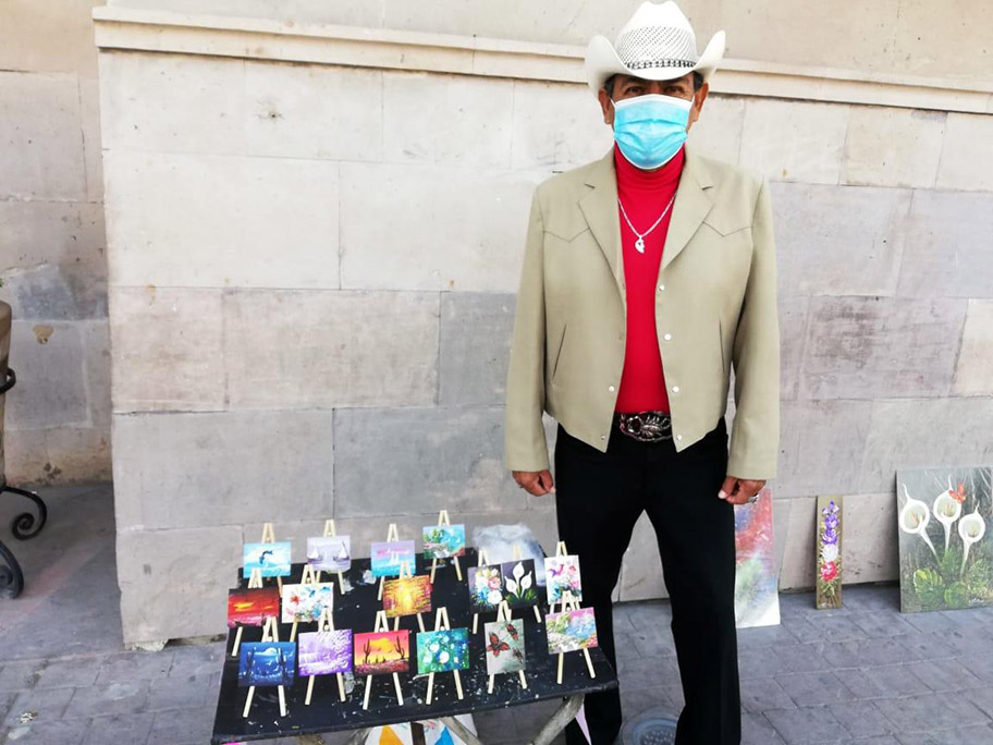 Pinturas en miniatura en Torreón. (Especial)