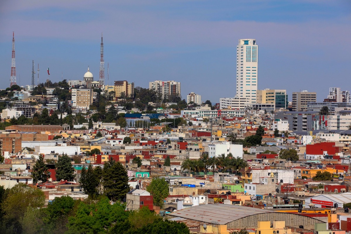 Vista de la zona esmeralda de la capital Poblana. (Andrés Lobato)