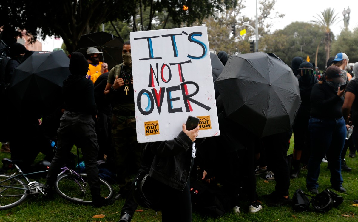 'Aún no termina' protestas por las elecciones de EU (AP)