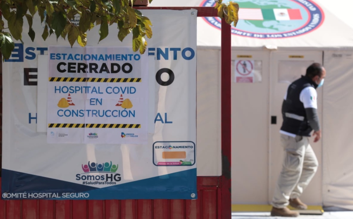 El hospital móvil pretende apoyar a Chihuahua, uno de los dos estados en semáforo rojo. (Jesús Quintanar)