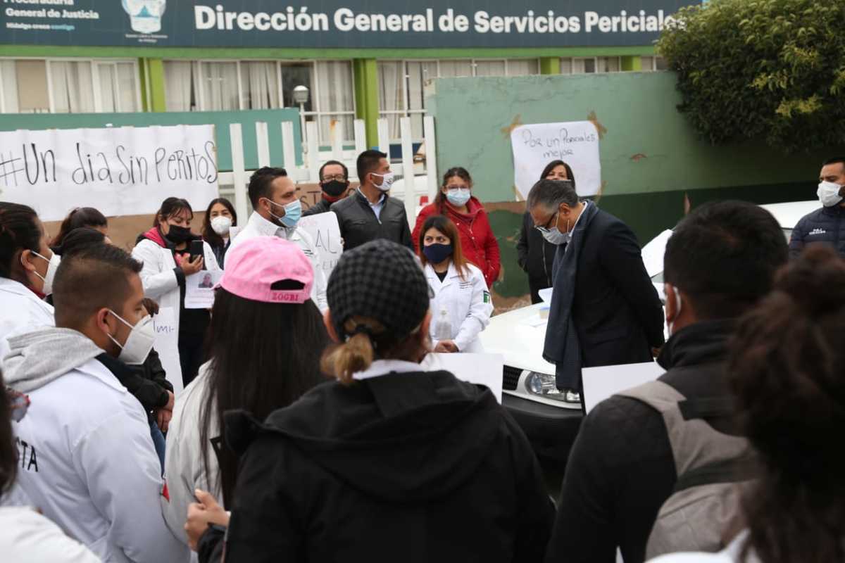 Paro laboral de peritos de la PGJEH. (Jorge Sánchez)