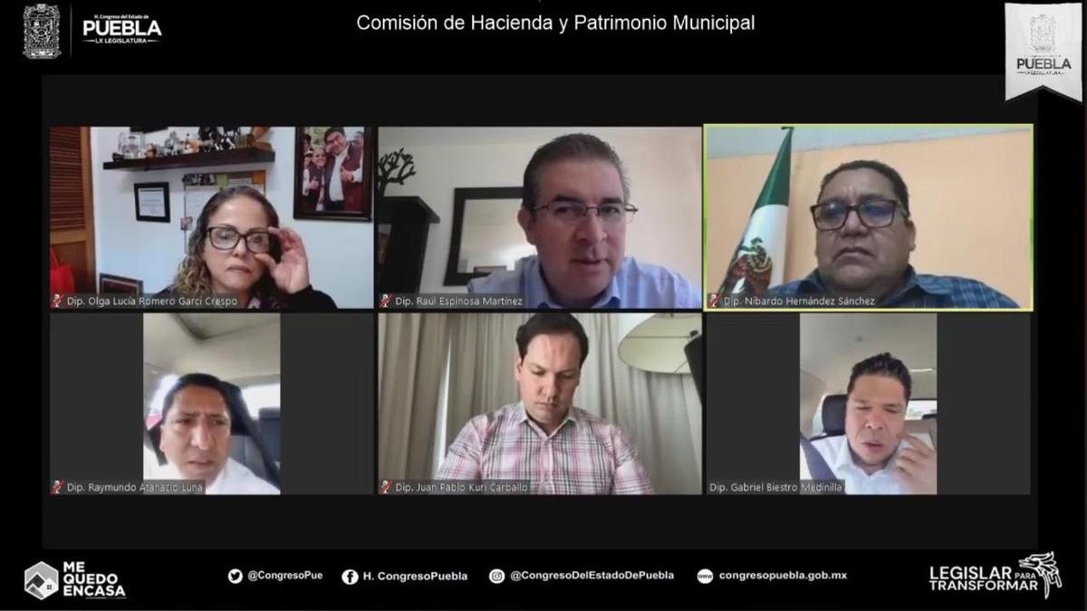Comisión de Hacienda y Patrimonio Municipal en sesión virtual. (Especial)