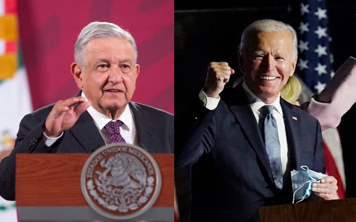 López Obrador felicitó a Joe Biden tras ganar la elección presidencial de EU.